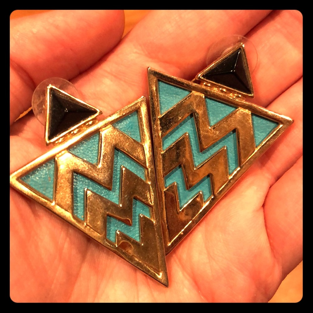 House of Harlow statement earrings